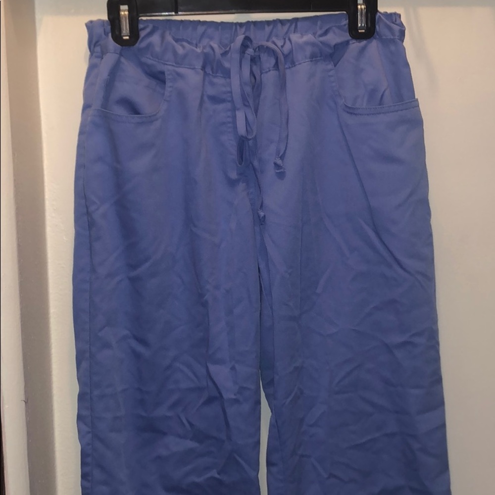 Periwinkle Greys Anatomy Scrub Pants medium petite